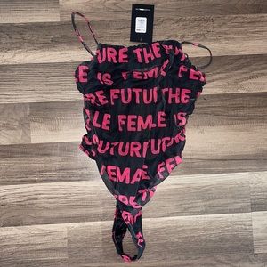 Fashion nova female future body suit
